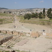 Gerasa,  Oval forum with colonnade