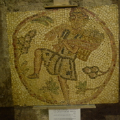 Gerasa,  Church of Elias-Mary-Soreg, Mosaic with vintner