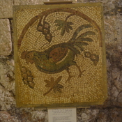 Gerasa,  Church of Elias-Mary-Soreg, Mosaic with rooster