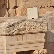 Gerasa,  South theater, Top decoration of columnated niche
