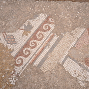 Gerasa,  Remains of church of the saints Cosmas and Damianus, Mosaic