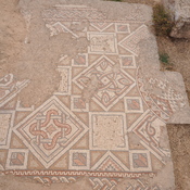 Gerasa,  Remains of church of the saints Cosmas and Damianus, Mosaic