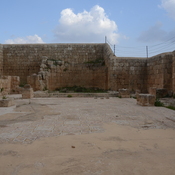 Gerasa,  Remains of church of the saints Cosmas and Damianus, Interior with mosaic floor
