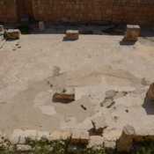 Gerasa,  Remains of church of the saints Cosmas and Damianus, Interior with mosaic floor