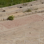 Gerasa,  Remains of church of the saints Cosmas and Damianus, Inscription in mosaic floor