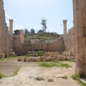 Gerasa,  Remains of the temple of Jupiter, Interior