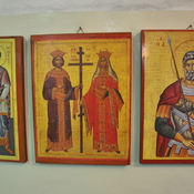 Madaba, Basilica of St George, Icon with Constantine and Helen