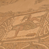 Petra, Byzantine church, Mosaic presenting a fisherman