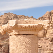 Petra, Inner city, Great temple, Capital with egg-and-dart