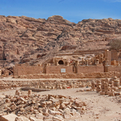 Petra, Inner city, Great temple, View