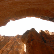 Petra, Siq, Imposing rock formations