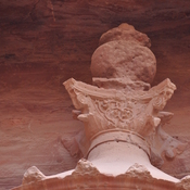 Petra, Siq, Treasury, Top decoration