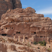 Petra, El-Habis, Mountain with the tombs