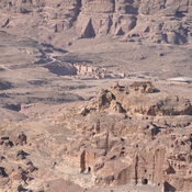 Petra, Rocks and Petra seen from little Petra