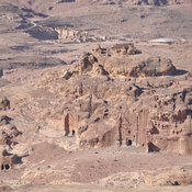 Petra, Rocks and Petra seen from little Petra