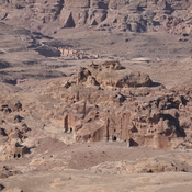 Petra, Rocks and Petra seen from little Petra