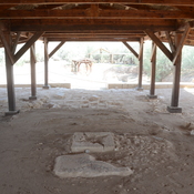 Bethania, Remains of mosaic floor of the Byzantine church