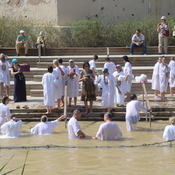 Bethania, River Jordan, Baptism scene