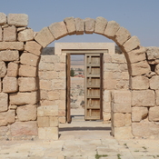 Qasr el-Hallabat, Partially restaured entrance
