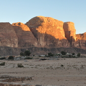Wadi Rum, Remains of Nabataean temple