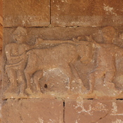 Ghirza, North cemetery, Mausoleum A, Relief with a farmer