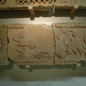 Ghirza, North cemetery, Mausoleum B, Relief of hunters