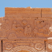 Ghirza, North cemetery, Mausoleum C, Relief with musicians and farmers