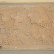 Ghirza, North cemetery, Mausoleum F or G, Relief of farmers