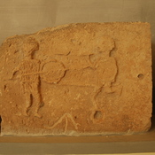 Ghirza, North cemetery, Mausoleum E?, Relief with warriors