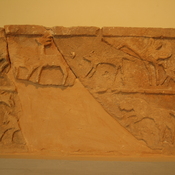 Ghirza, North cemetery, Mausoleum E?, Relief of animals