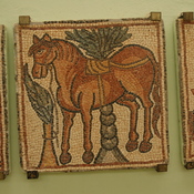 Theodorias, East Church, Mosaic of a horse