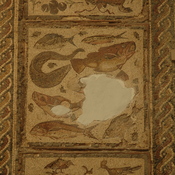 Dar Buc Ammera, Four season mosaic, Fish