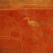 Villa Selene, Atrium, Wall painting with an aviary