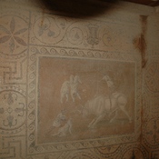 Villa Selene, Mosaic of a bullfight