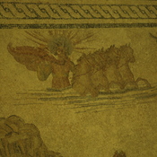 Villa Selene, Seasons, Mosaic, Helius rising from the sea