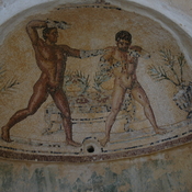 Villa Selene, Room 43, Mosaic of athletes