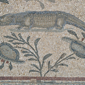 Villa Selene, Terrace Mosaic, Crocodile