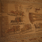 Villa Selene, Mosaic with a hippodrome