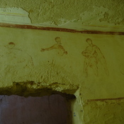Villa Selene, Room 22, Wall painting with athletes