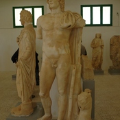 Cyrene, Downtown, Trajanic Baths, Statue of Alexander the Great