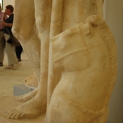Cyrene, Downtown, Trajanic Baths, Statue of Alexander the Great, Bucephalus