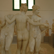 Cyrene, Downtown, Trajanic Baths, Statue of the Three Graces