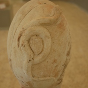 Cyrene, Bust of Athena, Snake