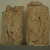 Cyrene, Eastern necropolis, Relief of Heracles, Alcestis, Pherete and Admetus