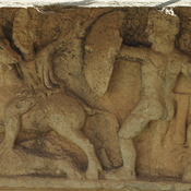 Cyrene, Middletown, Theater, Relief with soldiers
