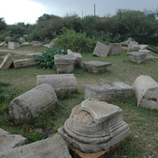 Lepcis Magna, Ampitheater, Various architectonic remains