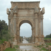 Lepcis Magna, Arch of Septimius Severus, Southwestern façade