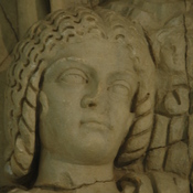 Lepcis Magna, Arch of Septimius Severus, Southwestern façade, Relief with Julia Domna