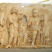 Lepcis Magna, Arch of Septimius Severus, Inside, Relief, Septimius Severus as Jupiter
