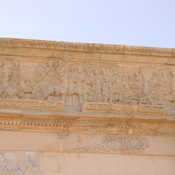 Lepcis Magna, Arch of Septimius Severus, Northwestern façade, Relief of a triumph